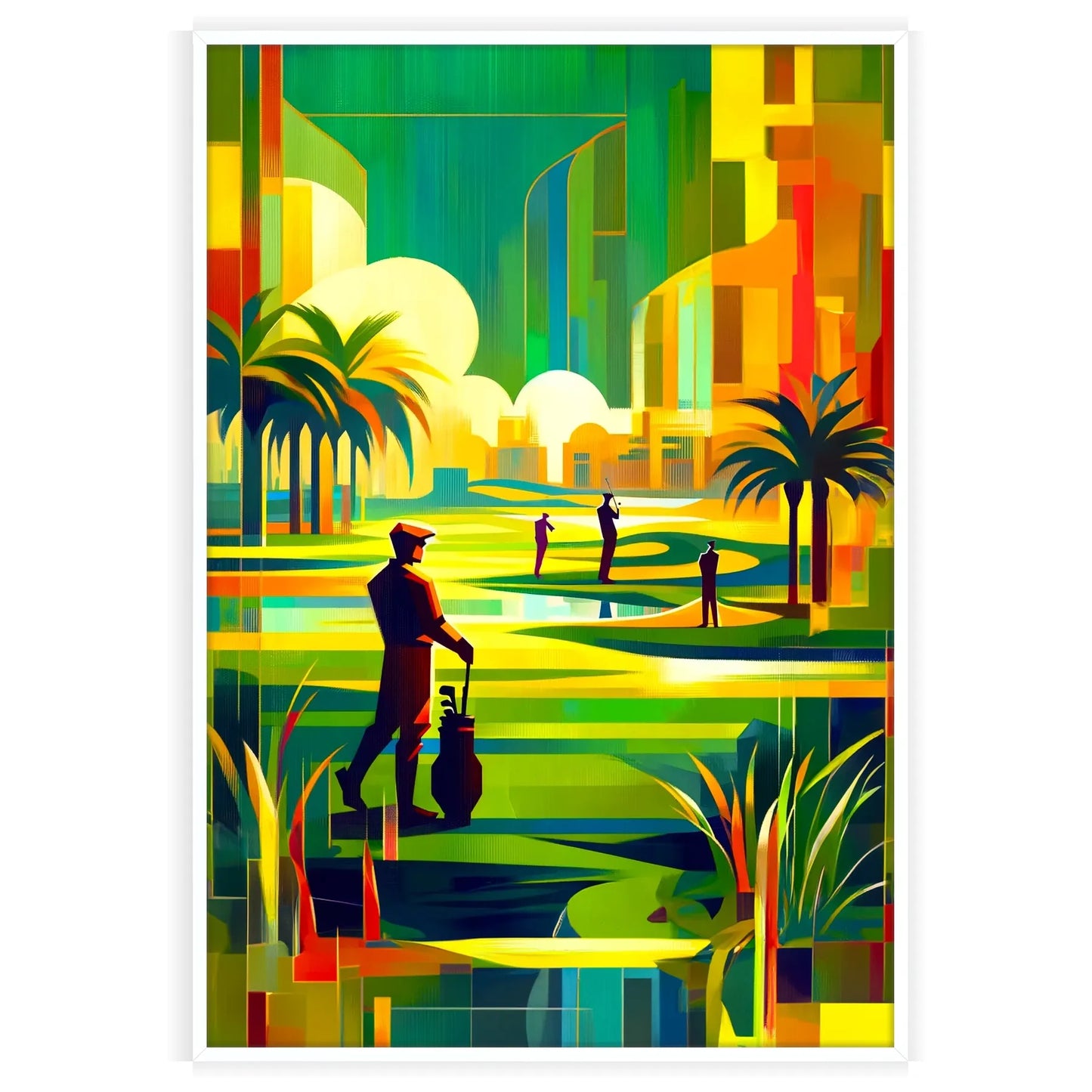 golf woman life stunning sport poster thoughtful gift unique wall art print elegance passion space diverse sizes A4 cm A0