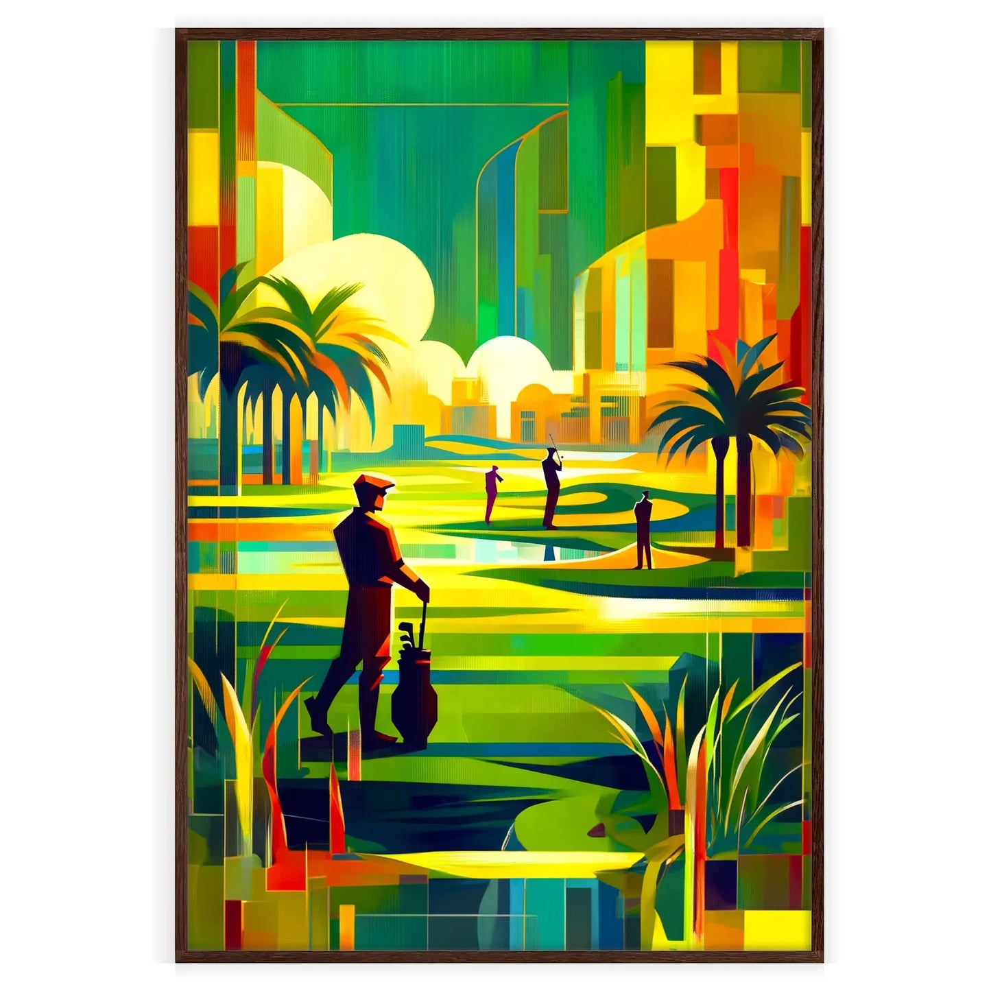 golf woman life stunning sport poster thoughtful gift unique wall art print elegance passion space diverse sizes A4 cm A0