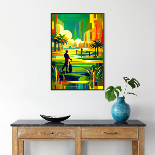 golf woman life stunning sport poster thoughtful gift unique wall art print elegance passion space diverse sizes A4 cm A0