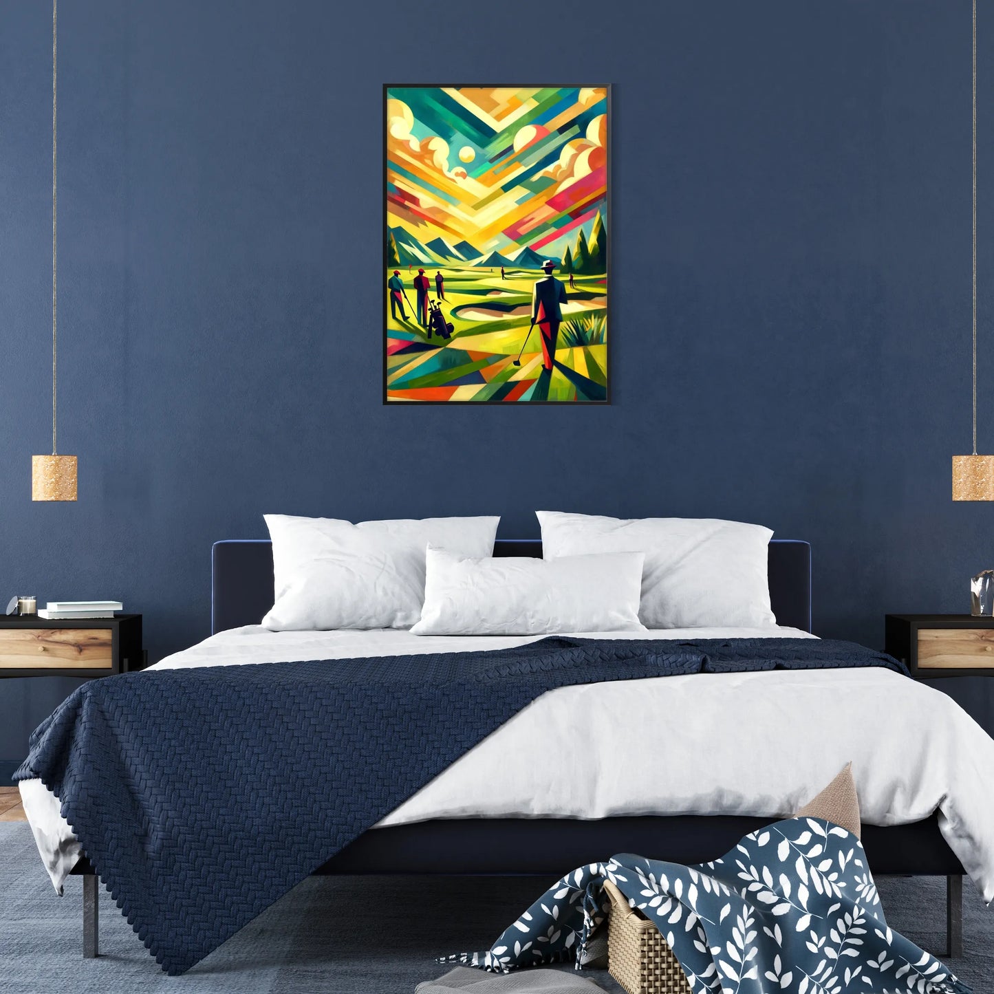 decor vintage golf art prints timeless elegance sport gift poster ideal wall charm classic design size A4 A0 touch flair today