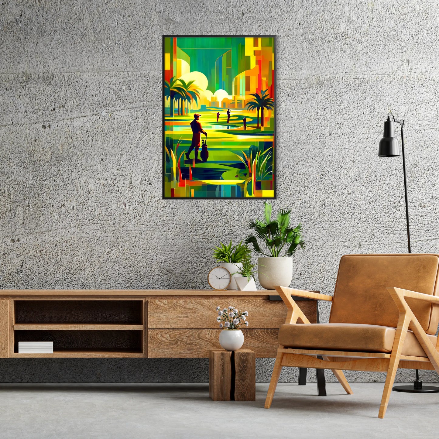 golf woman life stunning sport poster thoughtful gift unique wall art print elegance passion space diverse sizes A4 cm A0