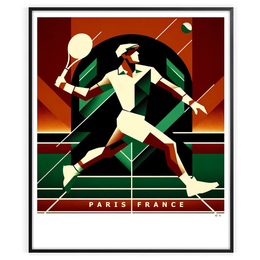 Elegant  Vintage tennis artwork perfect for any sports enthusiast