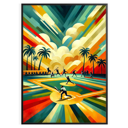 decor vintage baseball poster timeless spirit America favorite pastime unique wall art thoughtful gift enthusiasts stunning print captivating artwork
