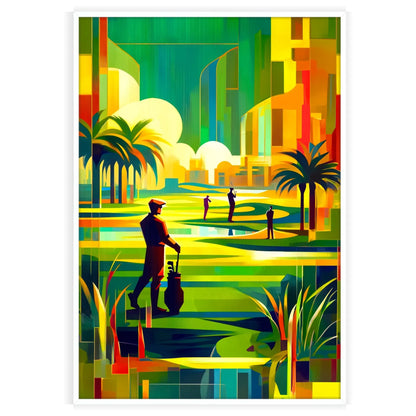 golf woman life stunning sport poster thoughtful gift unique wall art print elegance passion space diverse sizes A4 cm A0