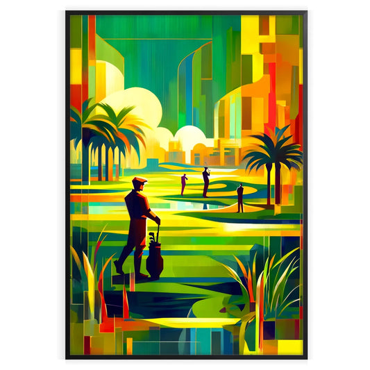 golf woman life stunning sport poster thoughtful gift unique wall art print elegance passion space diverse sizes A4 cm A0