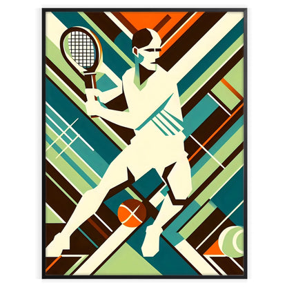 Classic Retro tennis design capturing the spirit of global Grand Slam tournament