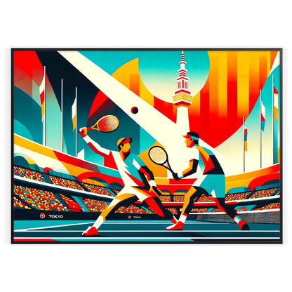 Elegant Tokyo tennis artwork perfect for any sports enthusiast