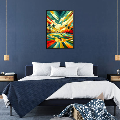decor vintage baseball poster timeless spirit America favorite pastime unique wall art thoughtful gift enthusiasts stunning print captivating artwork