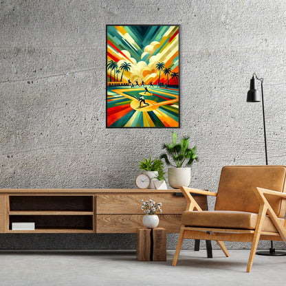 decor vintage baseball poster timeless spirit America favorite pastime unique wall art thoughtful gift enthusiasts stunning print captivating artwork